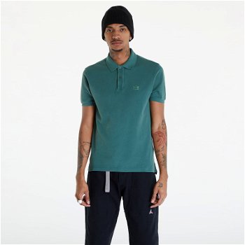 C.P. Company Short Sleeve Polo T-Shirt Duck Green 16CMPL090A005527R-649