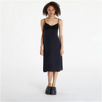 Urban Classics Dresses Ladies Viscose Satin Slip Dress Black TB6191-00007