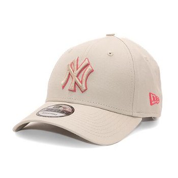New Era 9FORTY MLB Team Outline New York Yankees Stone / Lava Red One Size 60435240