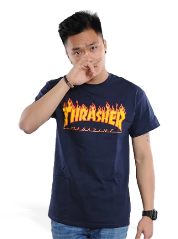 Thrasher Tee Flame Logo 017830
