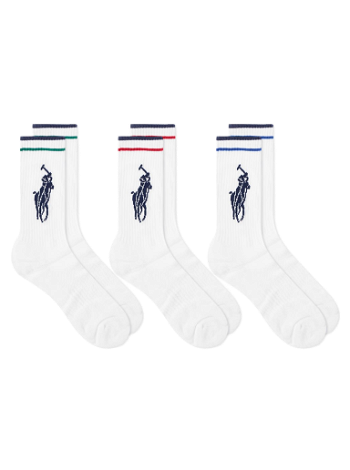 Polo by Ralph Lauren Pony Player Cotton Crew Sock - 3 Pack 449723748001