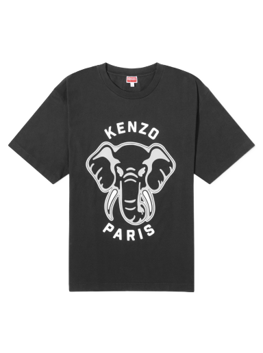Elephant Oversized T-Shirt Black