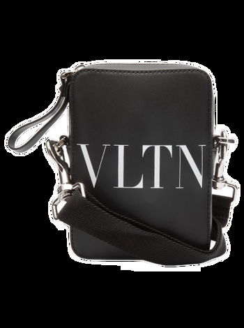 VALENTINO GARAVANI: VLTN leather bag - Black  Valentino Garavani shoulder  bag 3Y2B0704WJW online at