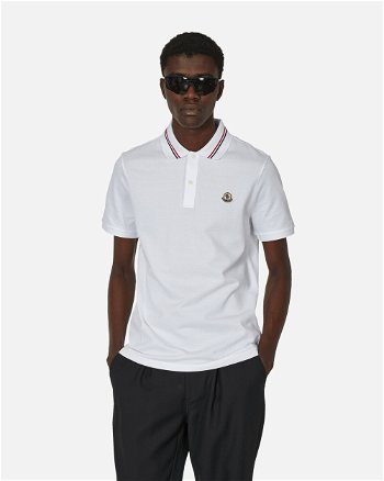 Moncler Logo Polo Shirt White J10918A0002189A16 002