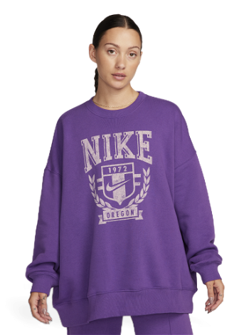 Nike Sportswear Oversized Fleece Crew-Neck Sweatshirt FZ0226-507