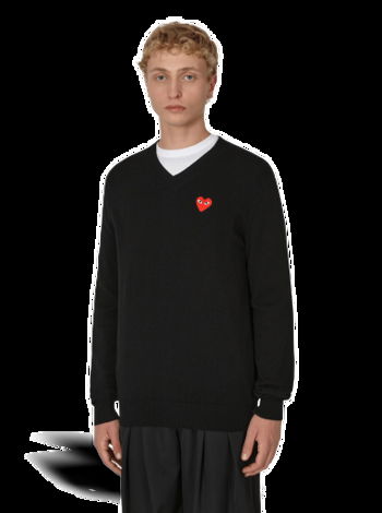 Comme des Garçons Heart V-Neck Sweater P1N002 A