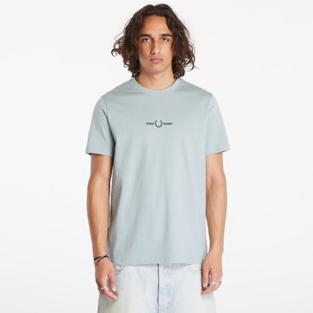 Fred Perry Embroidered T-Shirt Silver Blue M4580 X06