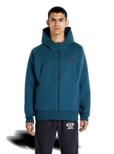 adidas Performance One Basketball Unisex Oversized Fleece Hoodie Verde  IN4242